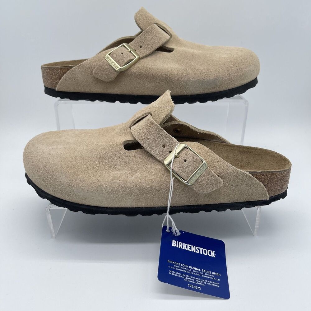 Birkenstock Boston Suede Leather Clog | 39 | Women's 8 | Men's 6 | Narrow | NEW